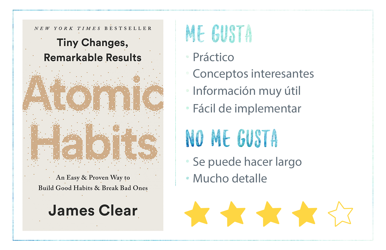 Atomic Habits - James Clear - Libros Para Cambiar De Vida